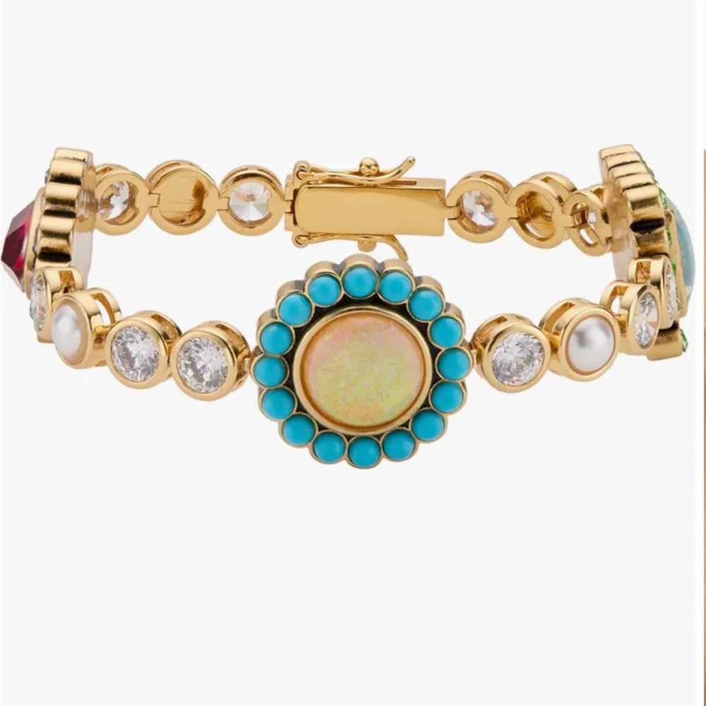 Elegant Gold and Turquoise Bracelet